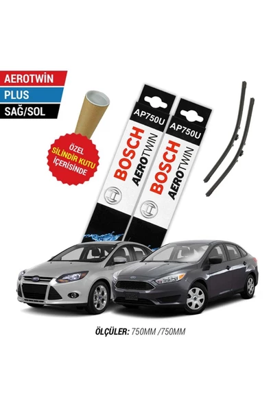 Ford Focus 3 Silecek Takımı (2012-2018) Bosch Aerotwin Plus ürün görseli 1
