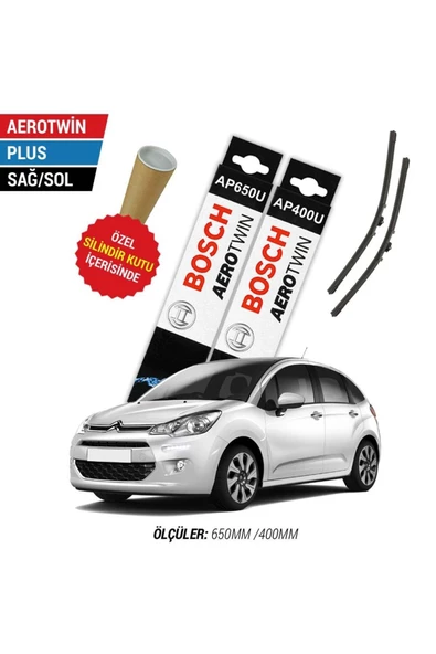 Citroen C3 Silecek Takımı (2010-2015) Bosch Aerotwin Plus ürün görseli 1