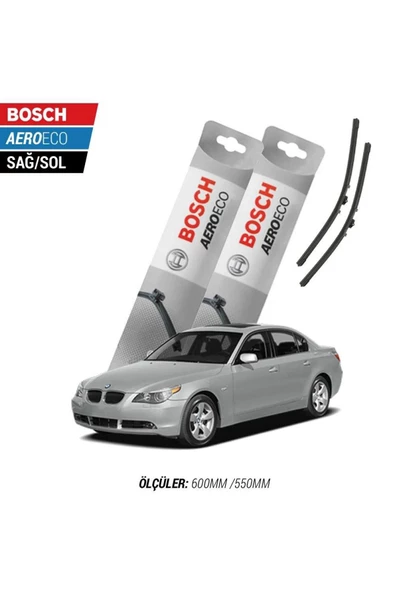 Bmw 5 Serisi E60 2004 Model Bosch Aeroeco Muz Silecek Takımı ürün görseli 1