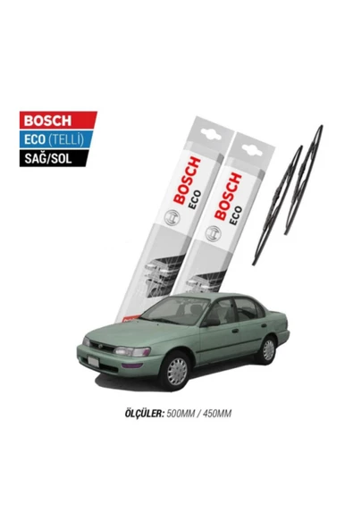Toyota Corolla 1996 Model Silecek Takımı Bosch Eco (telli) ürün görseli 1