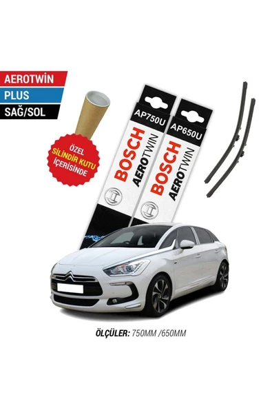Citroen DS5 Silecek Takımı (2011-2015) Bosch Aerotwin Plus ürün görseli 1