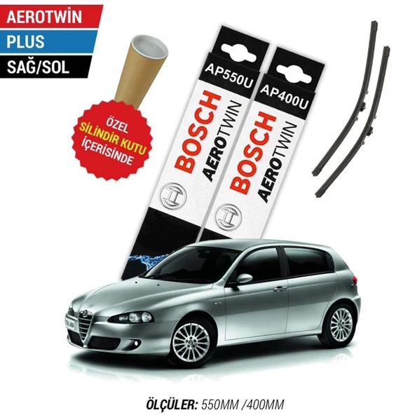 Alfa Romeo 147 Silecek Takımı (2005-2009) Bosch Aerotwin Plus ürün görseli 1