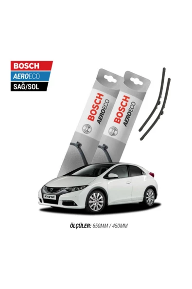 Honda Civic Hb 2012 Model Bosch Aeroeco Muz Silecek Takımı ürün görseli 1