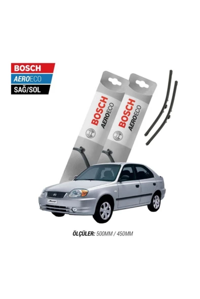 Hyundai Accent 2002 Model Bosch Aeroeco Muz Silecek Takımı ürün görseli 1