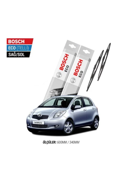Toyota Yaris 2009 Model Silecek Takımı Bosch Eco (telli) ürün görseli 1