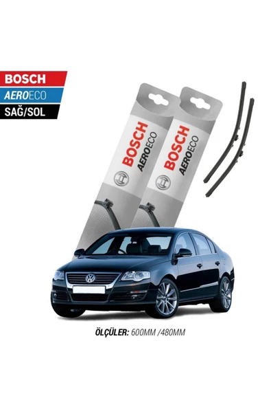 Volkswagen Passat B6 2007 Model Bosch Aeroeco Muz Silecek Takımı ürün görseli 1