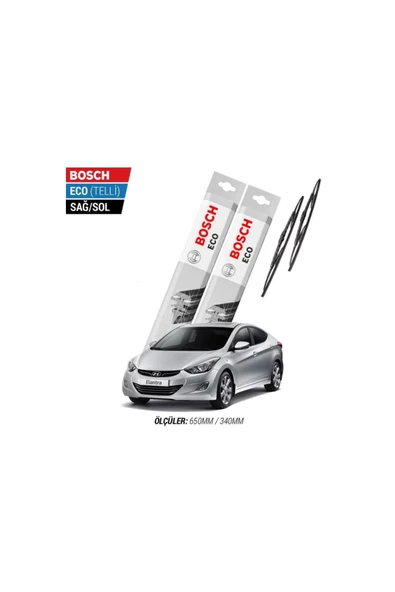 Hyundai Elantra 2013 Model Silecek Takımı Bosch Eco (telli) ürün görseli 1