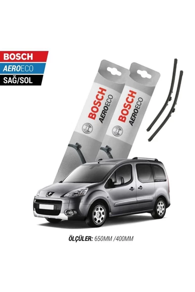 Peugeot Partner 2017 Model Bosch Aeroeco Muz Silecek Takımı ürün görseli 1