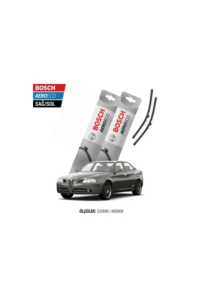 Alfa Romeo 166 2002 Model Bosch Aeroeco Muz Silecek Takımı ürün görseli 1
