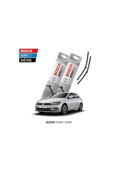 Volkswagen Polo 2022 Model Bosch Aeroeco Muz Silecek Takımı ürün görseli 1
