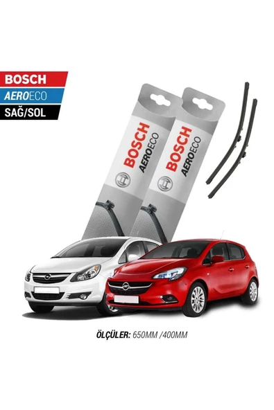 Opel Corsa D 2011 Model Bosch Aeroeco Muz Silecek Takımı ürün görseli 1