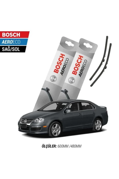 Volkswagen Jetta 2007 Model Bosch Aeroeco Muz Silecek Takımı ürün görseli 1