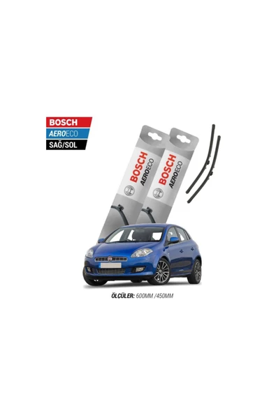 Fiat Bravo 2009 Model Bosch Aeroeco Muz Silecek Takımı ürün görseli 1