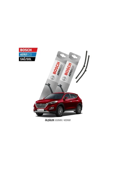 Hyundai Tucson 2020 Model Bosch Aeroeco Muz Silecek Takımı ürün görseli 1