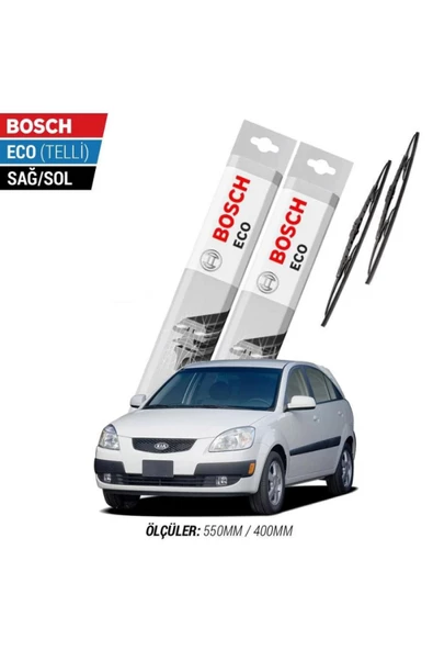 Kia Rio 2010 Model Silecek Takımı Bosch Eco (telli) ürün görseli 1