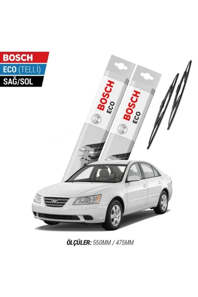 Hyundai Sonata 2007 Model Silecek Takımı Bosch Eco (telli) ürün görseli 1