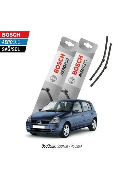 Renault Clio 2 2004 Model Bosch Aeroeco Muz Silecek Takımı ürün görseli 1