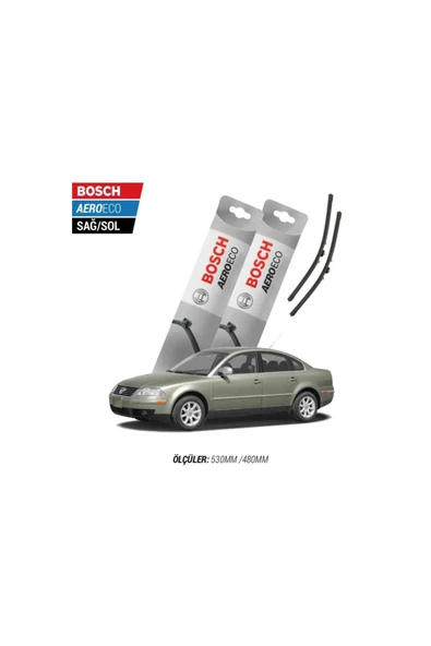 Volkswagen Passat B5 2003 Model Bosch Aeroeco Muz Silecek Takımı ürün görseli 1