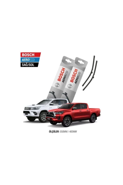 Toyota Hilux 2015-2024 Model Bosch Aeroeco Muz Silecek Takımı ürün görseli 1