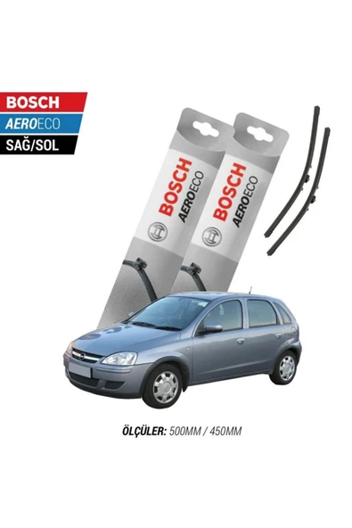 Opel Corsa C 2004 Model Bosch Aeroeco Muz Silecek Takımı ürün görseli 1