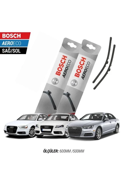 Audi A4 2018 Model Bosch Aeroeco Muz Silecek Takımı ürün görseli 1