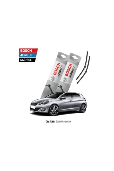 Peugeot 308 2018 Model Bosch Aeroeco Muz Silecek Takımı ürün görseli 1