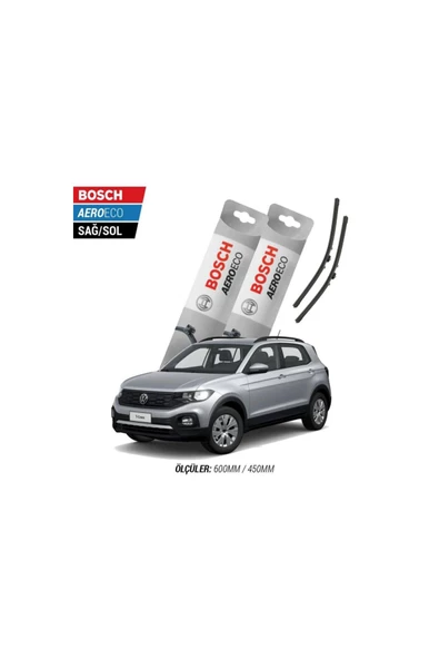 Volkswagen T-Cross 2023 Model Bosch Aeroeco Muz Silecek Takımı ürün görseli 1