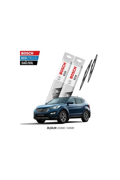 Hyundai Santa Fe 2014 Model Silecek Takımı Bosch Eco (Telli) ürün görseli 1
