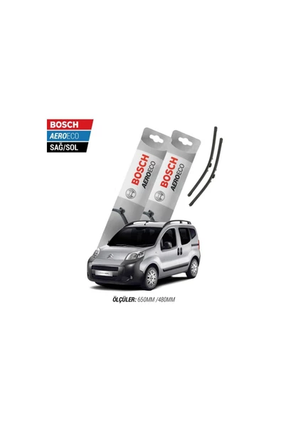 Citroen Nemo 2010 Model Bosch Aeroeco Muz Silecek Takımı ürün görseli 1