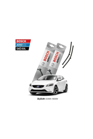 Volvo V40 2016 Model Bosch Aeroeco Muz Silecek Takımı ürün görseli 1