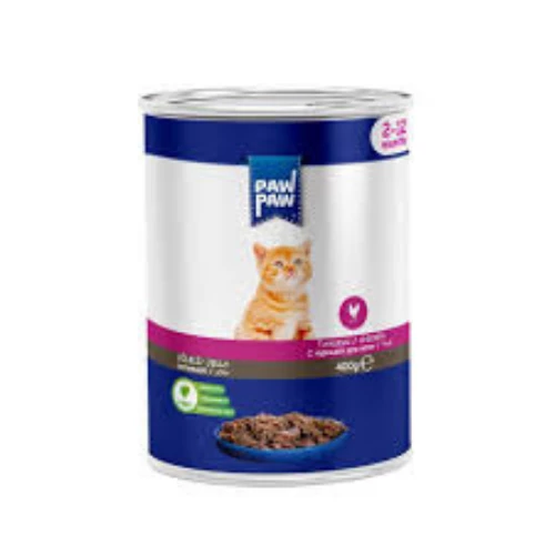 Paw Paw Yavru Tavuklu Kedi Maması 400 Gr ürün görseli 1