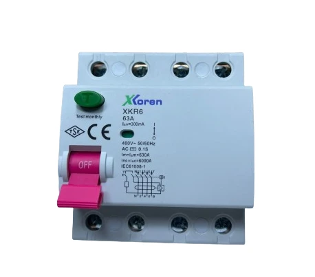 XKOREN 4X63A 300MA 6KA Kaçak Akım RÖLESİ XKR64P-300-63 ürün görseli 1