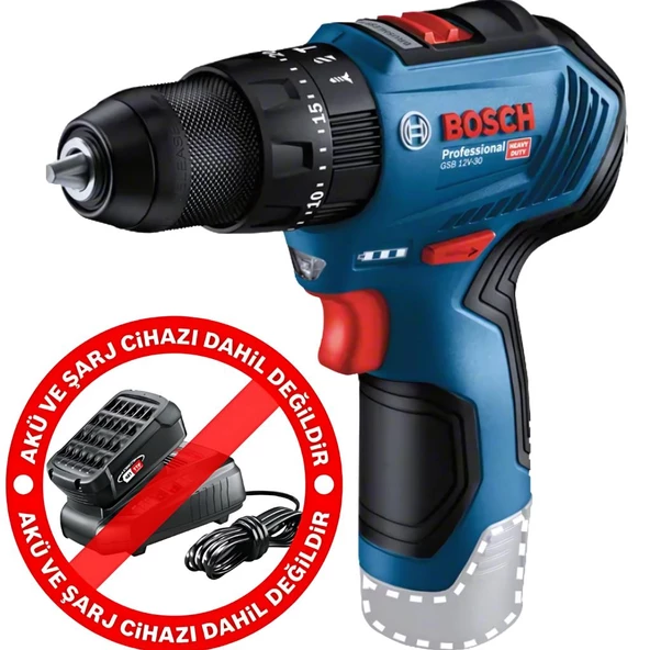 Bosch GSB 12V-30 Akülü Darbeli Vidalama Solo ürün görseli 1
