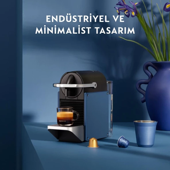 Nespresso D62 Pixie Kahve Makinesi,Mavi - Resim 4