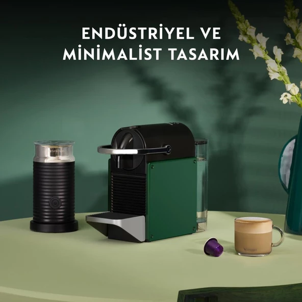 Nespresso D62 Pixie Kahve Makinesi,Yeşil - Resim 4