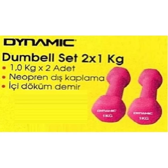 Dynamic 1kg x 2 Adet  Dambıll Fuşya - Resim 2