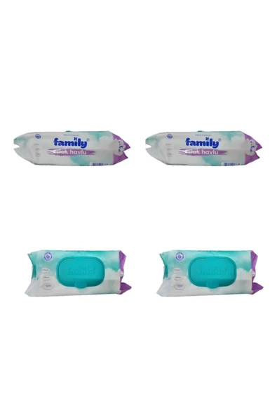 FAMİLY Islak Havlu 4*100 (400 Adet) ürün görseli 1