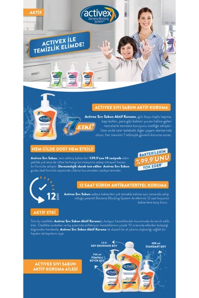 ACTİVEX Activex Sıvı Sabun 2 Adet - Resim 3