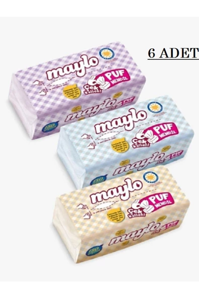 MAYLO Puf Mendil 150 Adet 6x ürün görseli 1