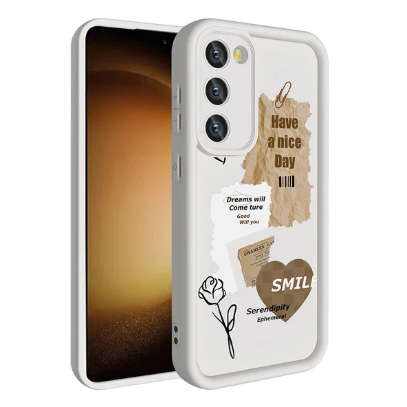 Samsung Galaxy S23 Kılıf Kamera Korumalı Baskılı Arka Yüzey Klas Kapak ürün görseli 1