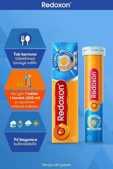 Redoxon Üçlü Etki 15 Efervesan Tablet 3'lü Paket - Resim 5