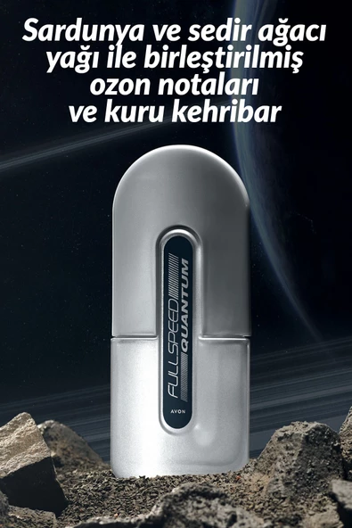 AVON   Full Speed Quantum Erkek Parfüm Edt 75 Ml. - Resim 2