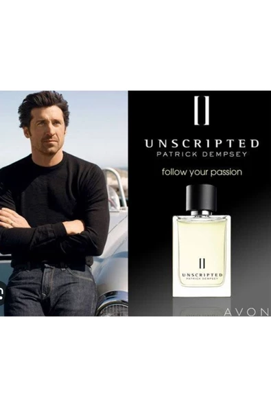 AVON   Unscripted Patrick Dempsey EDT 75 ml ErkekParfüm ürün görseli 1