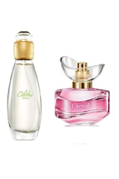 AVON   Cherish The Moment Edp 50 ml Kadın Parfümü ve  Celebre Fresh Edt 50 ml Kadın Parfüm 234432432 ürün görseli 1