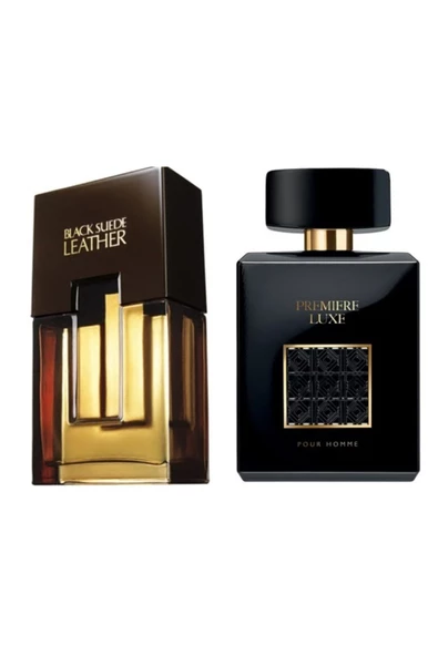 AVON   Black Suede Leather Erkek Parfüm Edt 75 Ml Premiere Luxe Edt 75 Ml Erkek Parfüm Ikili Set ürün görseli 1