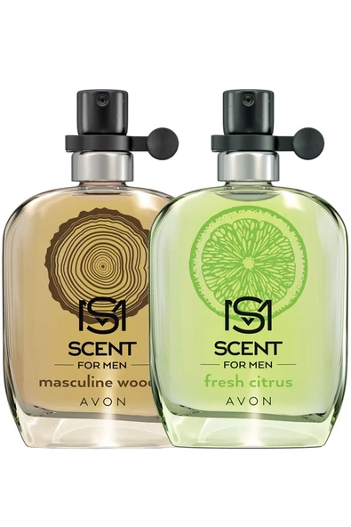 AVON   Scent Masculine Woody Edt 30 ml Erkek Parfüm+Fresh Citrus Edt 30 ml Erkek Parfüm Seti 8681298708827 ürün görseli 1
