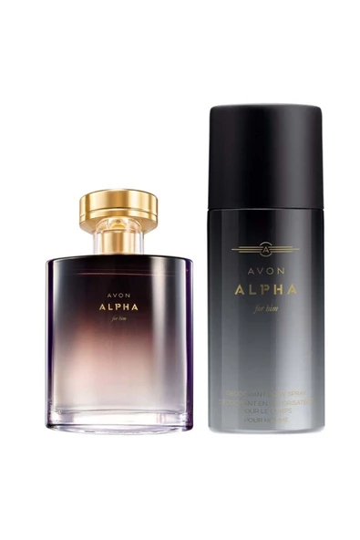 AVON   Alpha Edt 75 Ml Erkek + Deodorant 150 Ml Erkek ürün görseli 1
