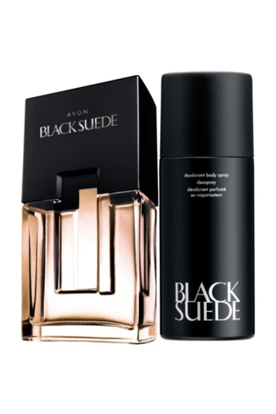 AVON   Black Suede Leather Erkek Parfüm Edt 75 ml.+ Black Suede Erkek Deodorant & Sprey 150 ml. ürün görseli 1