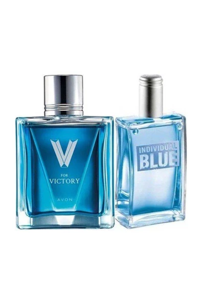 AVON   V For Victory 75 Ml Erkek Edt+ Individual Blue 100 Ml Erkek Edt ürün görseli 1