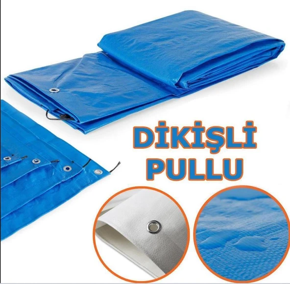 Ebatlı Su Geçirmez Pullu Çadır Branda Tente 4X8 m - Resim 2